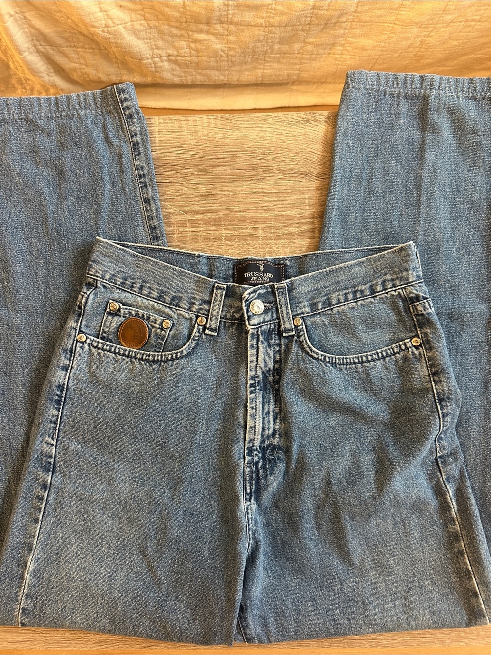 Trussardi Light Blue Straight-Leg Women's Jeans